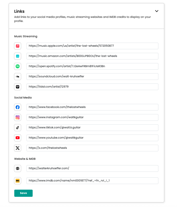 Compozly Links Section